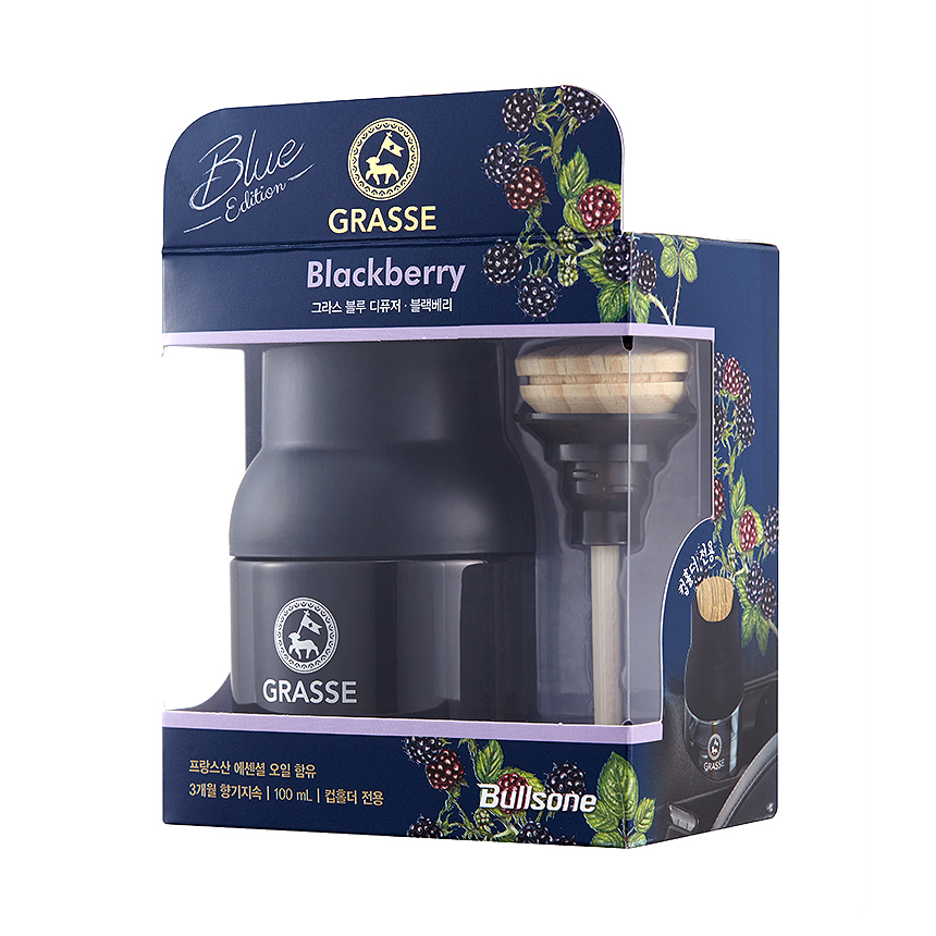 Grasse Diffuser Blue - Blackberry 100 mL (3.38 Oz) 